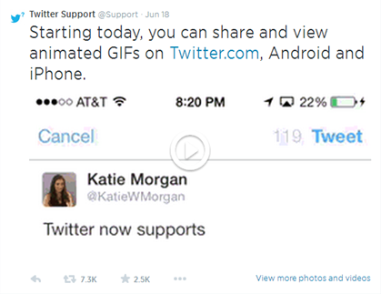 Share animated GIFs on Twitter 