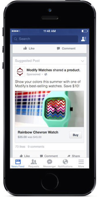 Facebook is Testing 'Buy' Button 