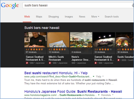 Sushi bars Hawaii