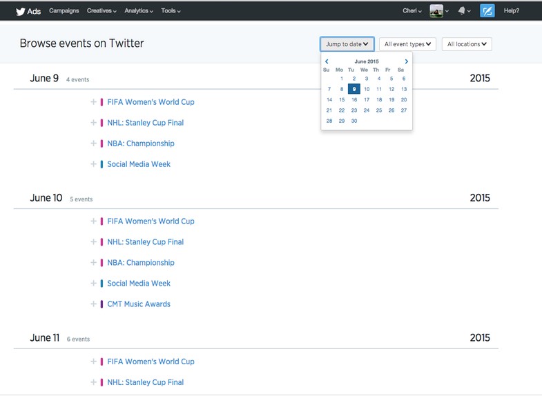 twitter-event-targeting-event-calendar