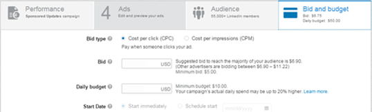 LinkedIn Ad Scheduling
